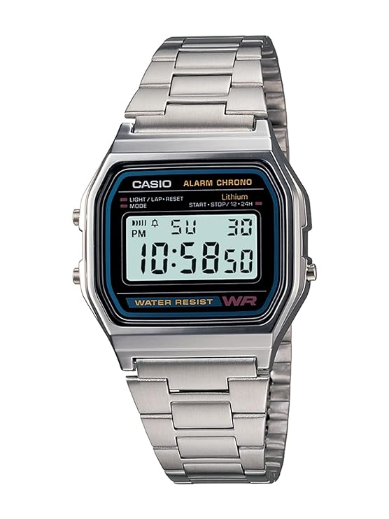 Casio Vintage A-158WA-1Q Digital Grey Dial
