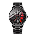 Quartz Watch Car Wheel Dial 360 Rotating
